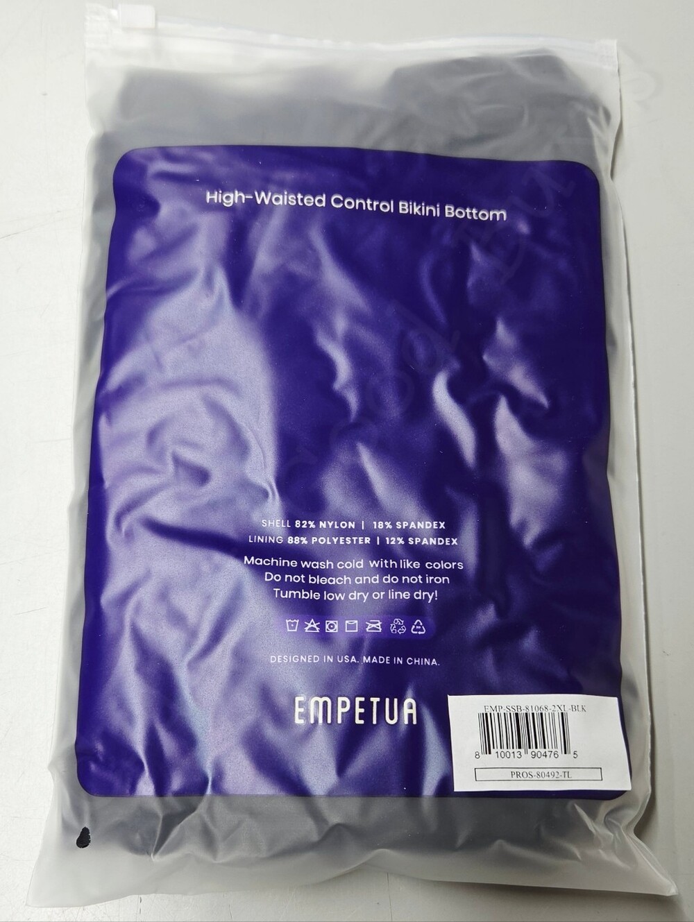 Full Coverage High-Waisted Control Shapewear Black Bikini Bottom Size XXL 16-18 - Picture 4 of 7